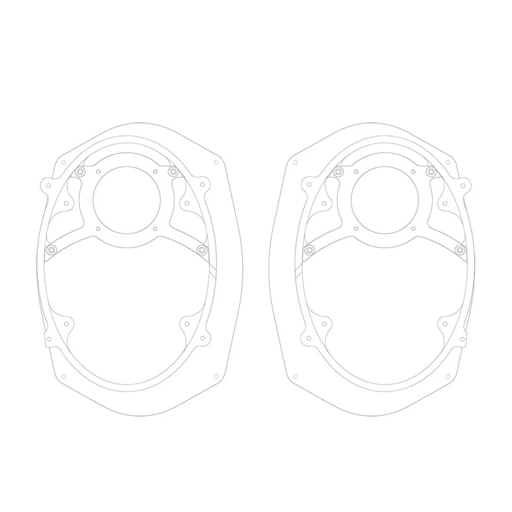American Hard Bag ( IP-14-5X7-6X9 V2 ) 5x7" to 6x9" Speaker Adapter Kit For 2014-2023 Harley Davidson® Touring Models with Saddlebag Lids ( IP 14 5X7 6X9 V2 ) - Image 8
