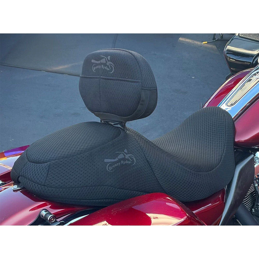 Breezy Ryder Custom Backrest Seat Cover for Standard Seats on Harley-Davidson® Motorcycles - Image 6