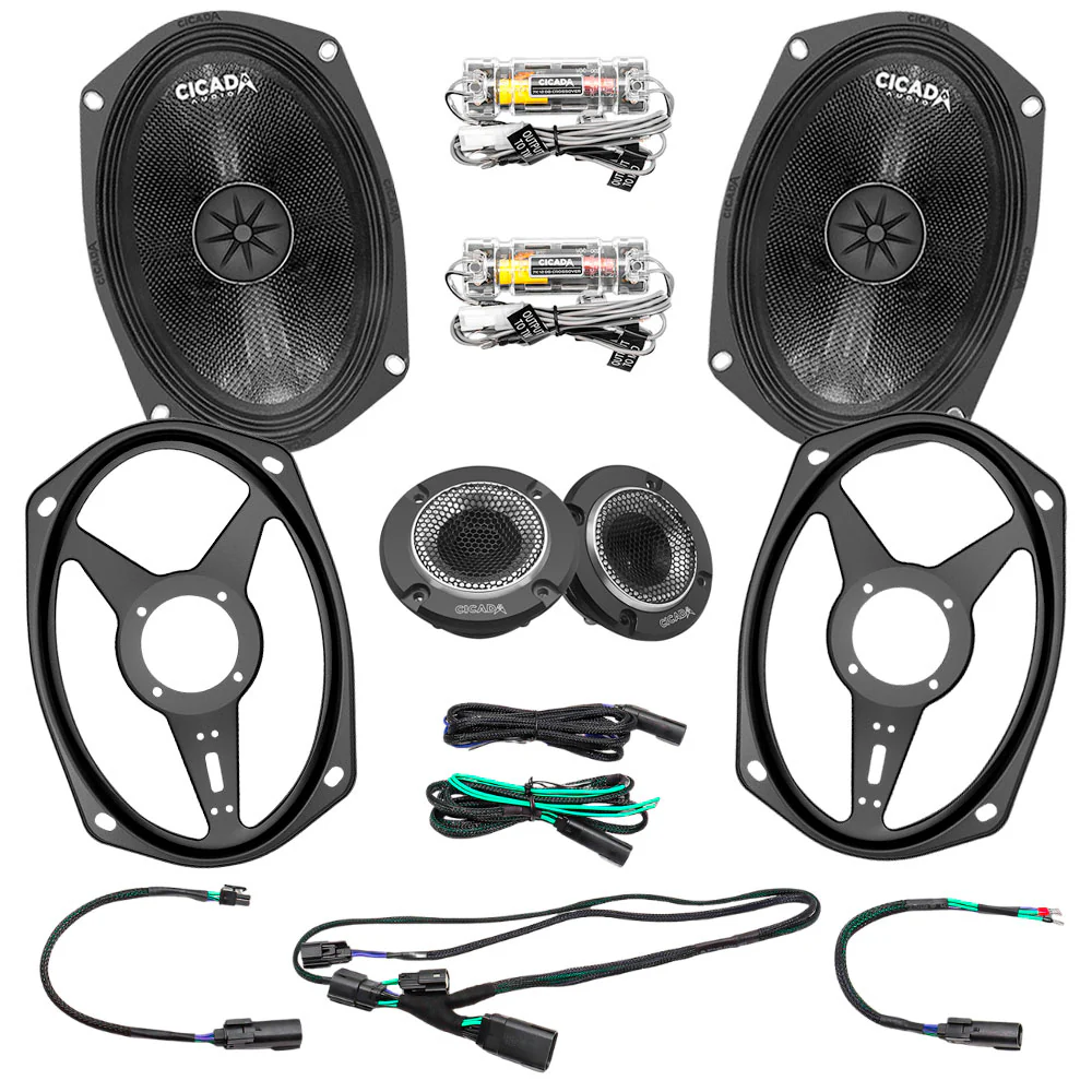 Cicada Audio 24CXK69.4 Mid-Bass Component 6x9" Speaker Kit - 4 Ohm for 2024-Up Harley Davidson® Motorcycles ( 24CXK694 )