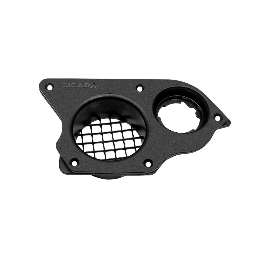 Cicada Audio 24HDPORT3 3" Right Angles Port with Pass-Through Plugs for 2024-Up Harley Davidson® Motorcycles - Image 2