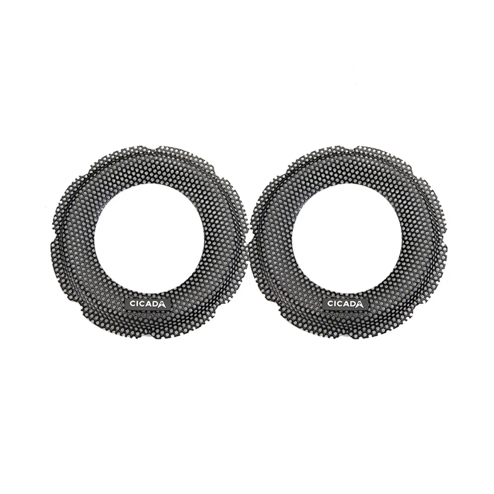 Cicada Audio CBG65L 6.5" Lip Style Black Aluminum Ring Billet Grilles for 2014-2023 Harley Davidson® Motorcycles - Image 3