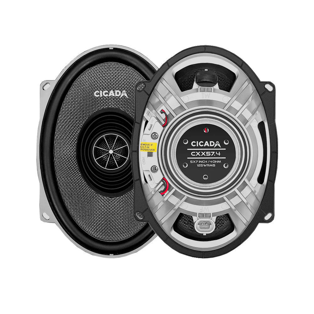 Cicada Audio CXX57.4 5x7" 4-Ohm Pro Coaxial Speakers for Rear Locations on Harley Davidson® Motorcycles ( CXX574 ) - Image 4