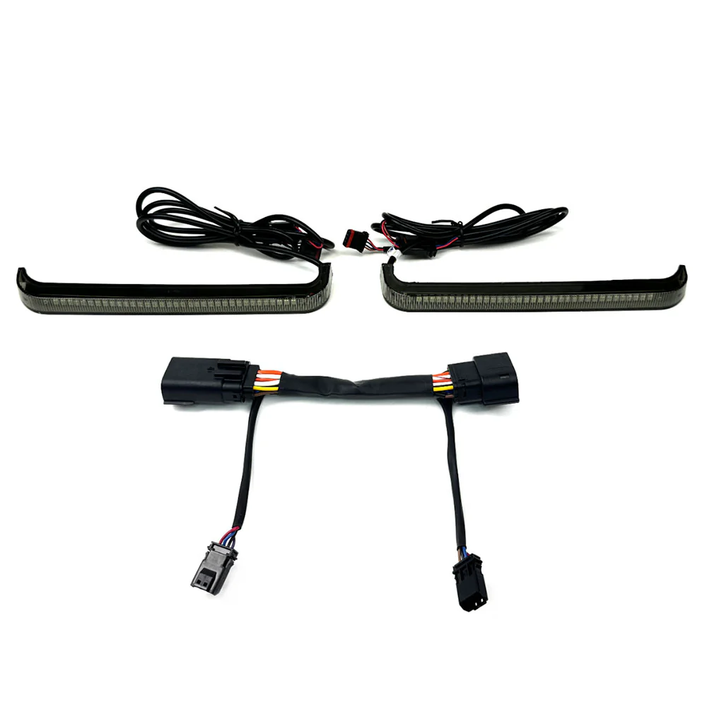 Custom Dynamics CD-LPDC-23-S / 2040-3439 Low Profile LED Saddlebag Lights with Smoke Lenses for 2023.5-2025 Harley Davidson® Base Models and CVO Motorcycles ( 20403439) - Image 3