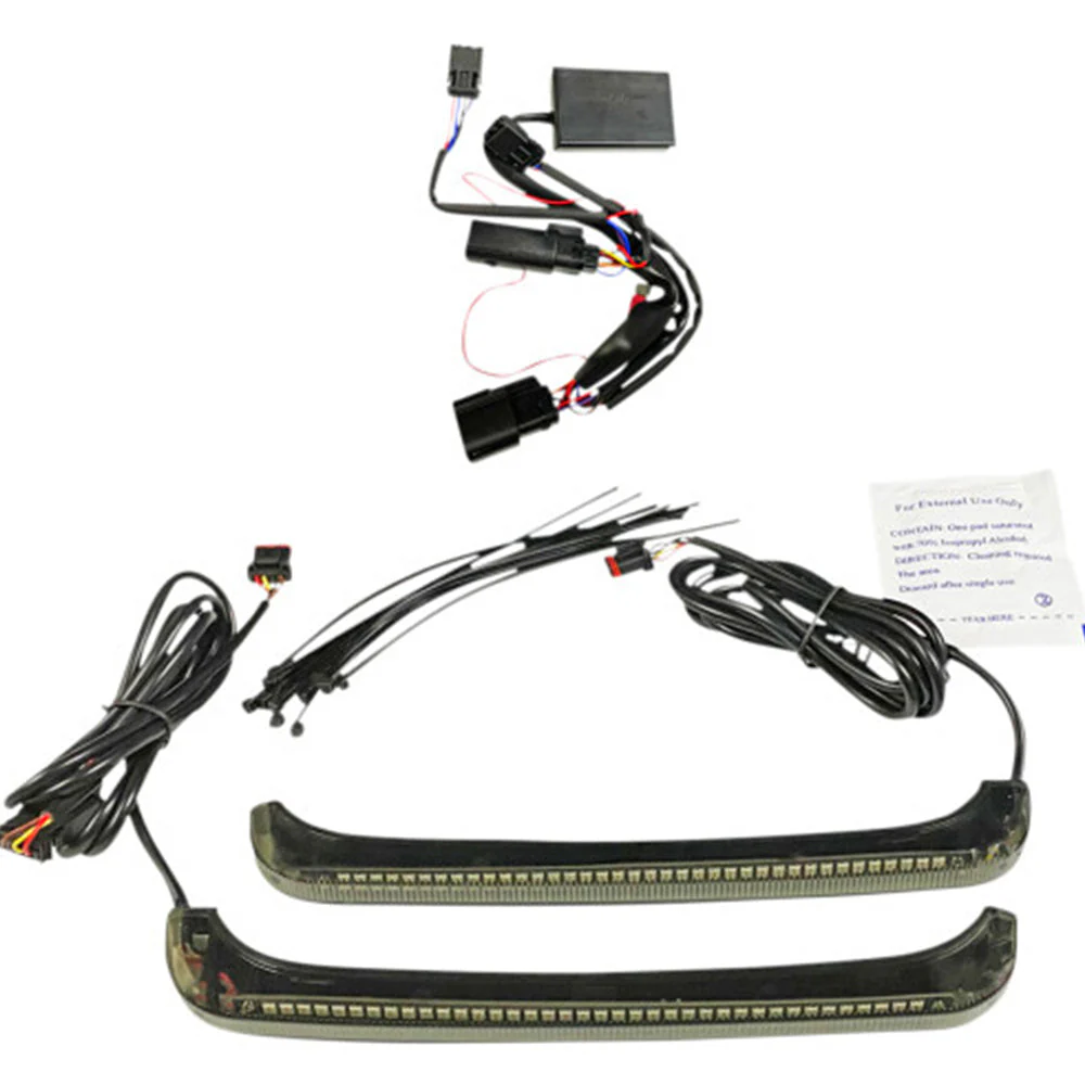 Custom Dynamics CD-LPDC-BCM-S / 2040-2686 Low Profile BAGZ LED Saddlebag Lights with Dual Color Sequential Run Brake and Amber Turn Signals Lenses for 2014-2024 Harley Davidson® Motorcycles ( 20402686) - Image 3