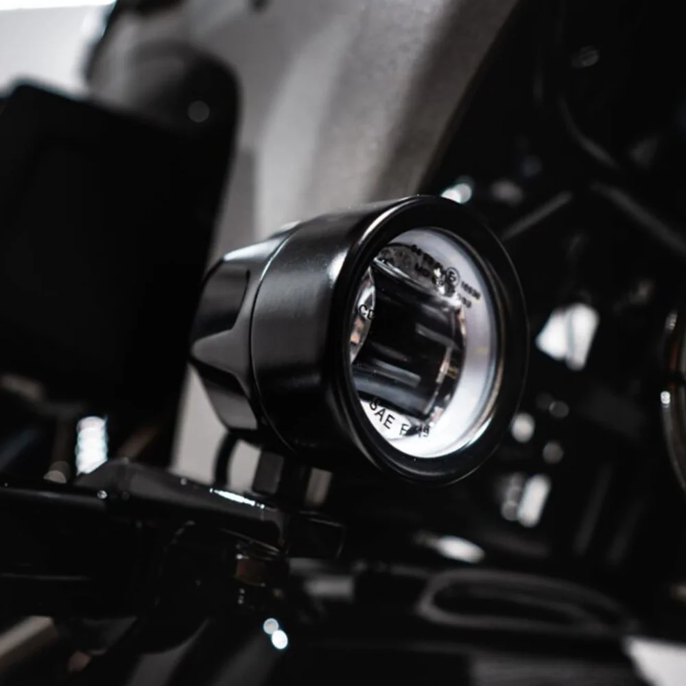 Custom Dynamics ProBeam® Auxiliary LED Halo Fog Lamps with Front Brake Caliper Mounts for 2024-Up Harley-Davidson® Base Touring Motorcycles - Image 6
