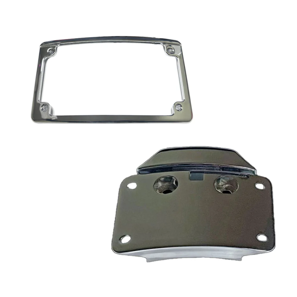 Custom Dynamics Replacement License Plate Mount and Radius LED License Plate Frame In a Black Finish for 2014-2024 Harley Davidson® CVO Motorcycles and 2024-Up Base Model Street Glide and Road Glide - Image 2