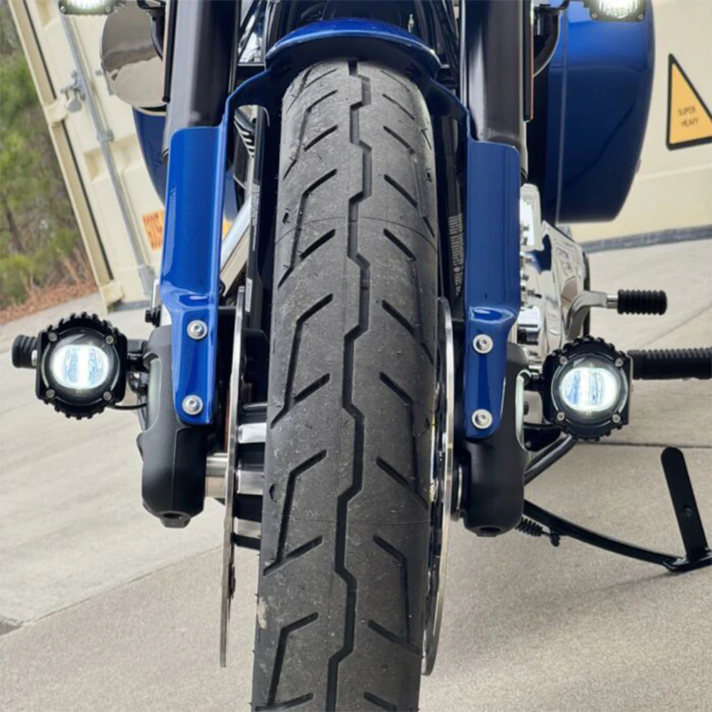 Custom Dynamics Shark Demon® LED Fog Lights for 2017-2025 Harley Davidson® Softail, Touring, and Trike Motorcycles - Image 6