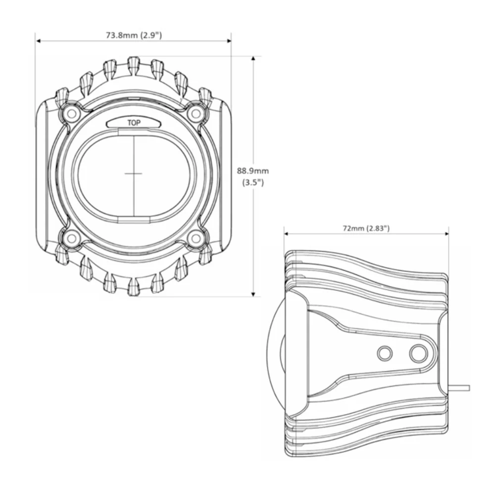 Custom Dynamics Shark Demon® LED Fog Lights for 2017-2025 Harley Davidson® Softail, Touring, and Trike Motorcycles - Image 8
