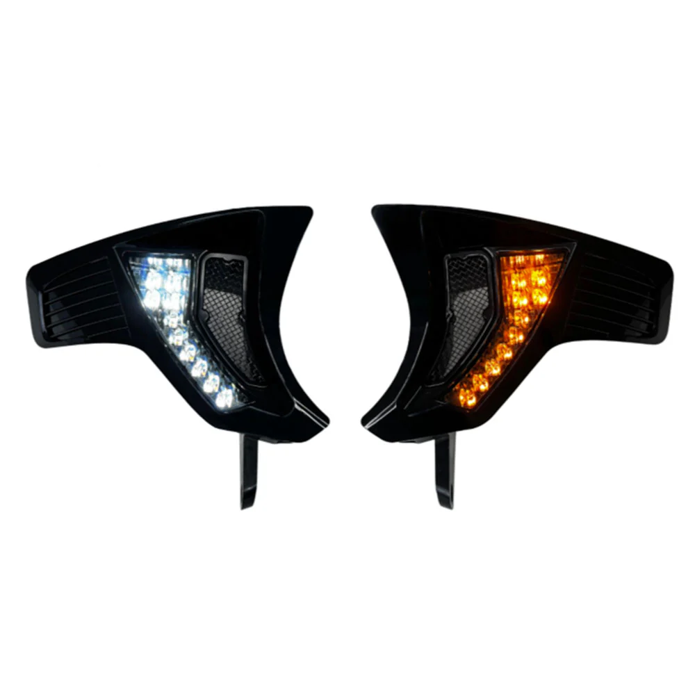 Custom Dynamics Front Turn Signal Vent Upgrades for Shark Demon® Headlight Kits for 2023-2026 Harley Davdison® Road Glides - Image 4