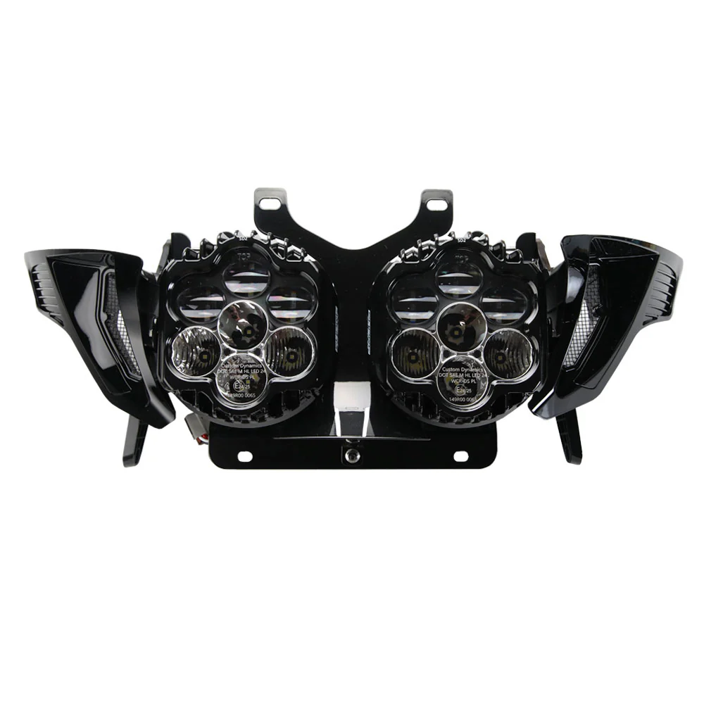 Custom Dynamics Shark Demon® 2 LED Lighting Kit with White/Amber Front Turn Signal Bundle for 2023.5-2025 Harley Davidson® Road Glide Motorcycles - Image 3