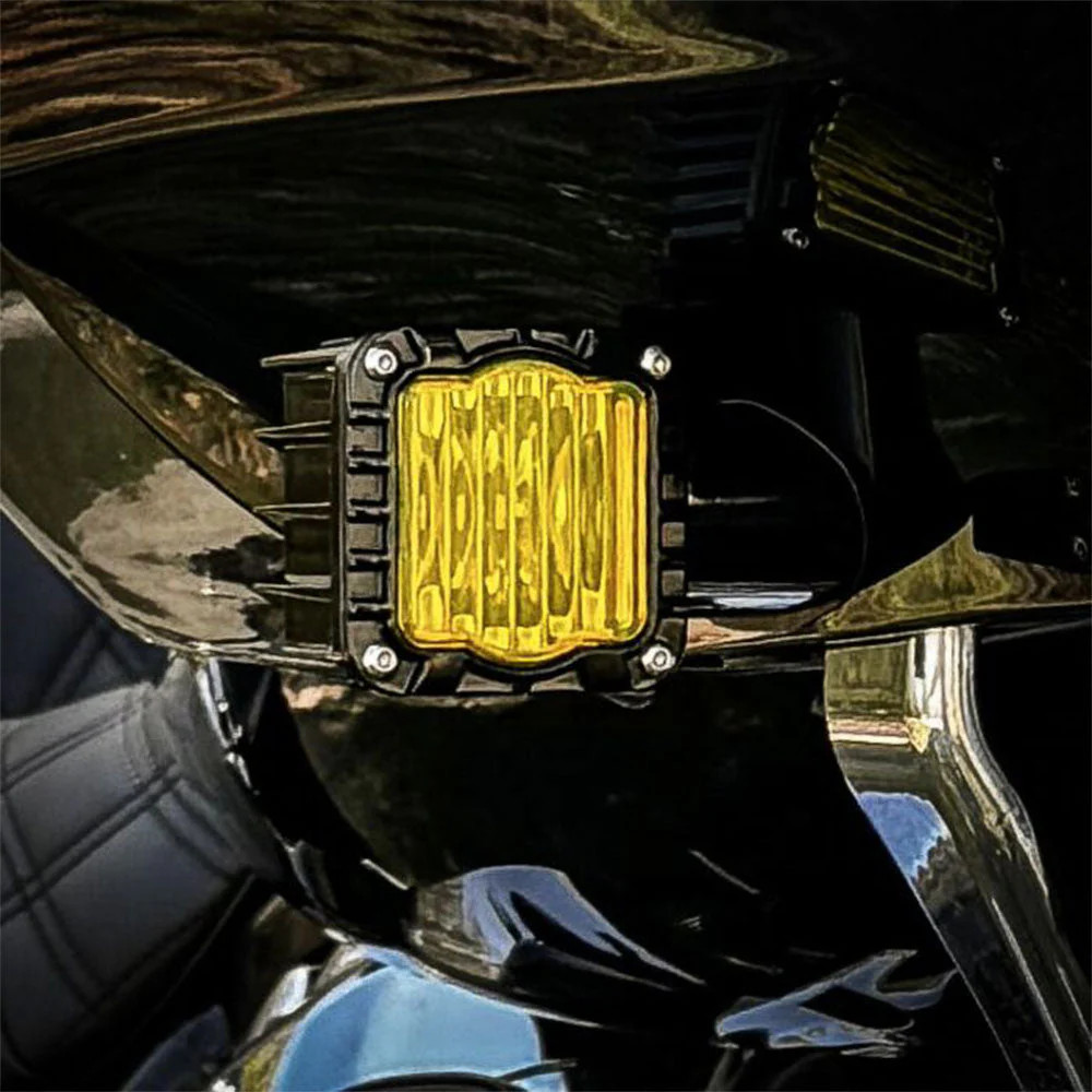 Custom Dynamics Shark Demon LED Front Turn Signals for 2015-2023 Harley Davidson® Road Glide Motorcycles - Image 3