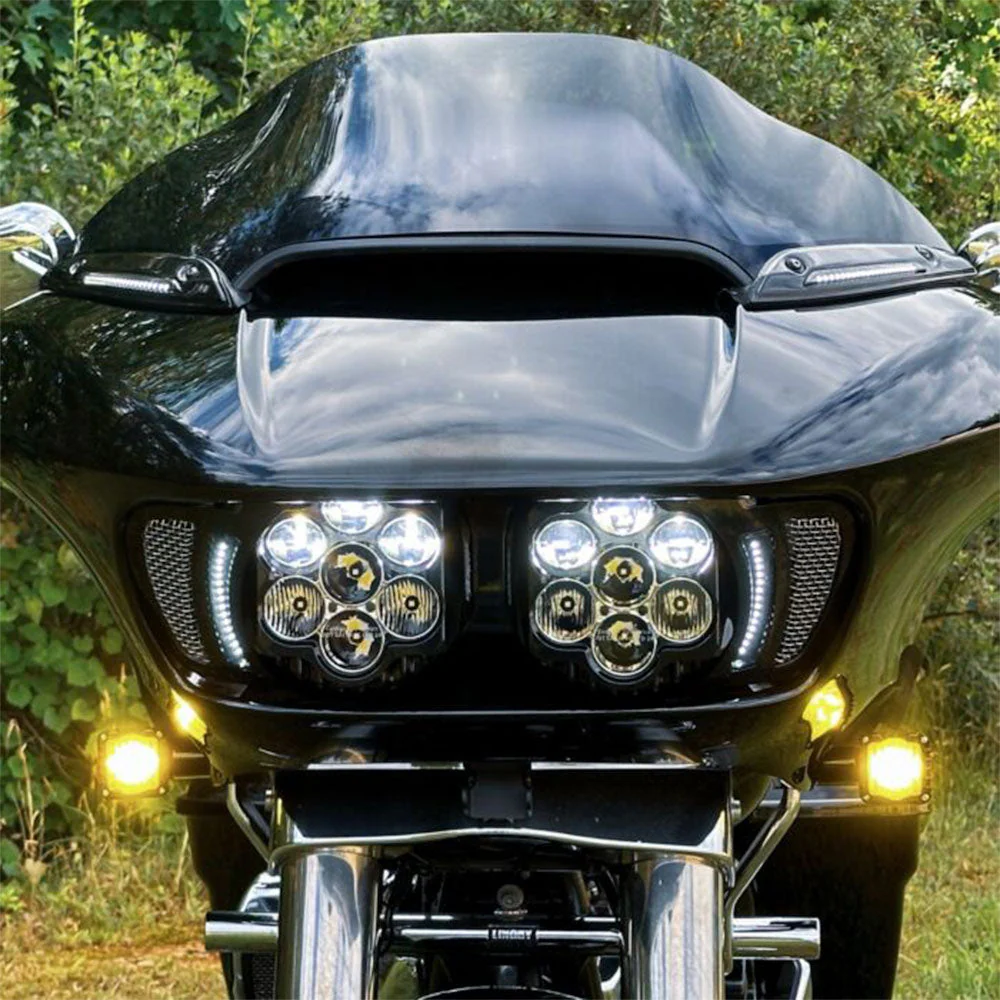 Custom Dynamics Shark Demon LED Front Turn Signals for 2015-2023 Harley Davidson® Road Glide Motorcycles - Image 4