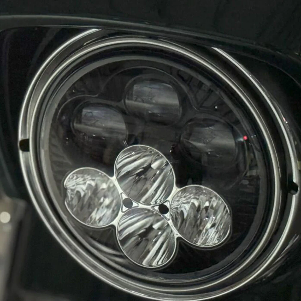 Custom Dynamics Shark Demon™ SD2-7-13 7” LED Headlight with Backlight For 1996-2013 Harley-Davidson® Motorcycles ( 20012925 ) - Image 4