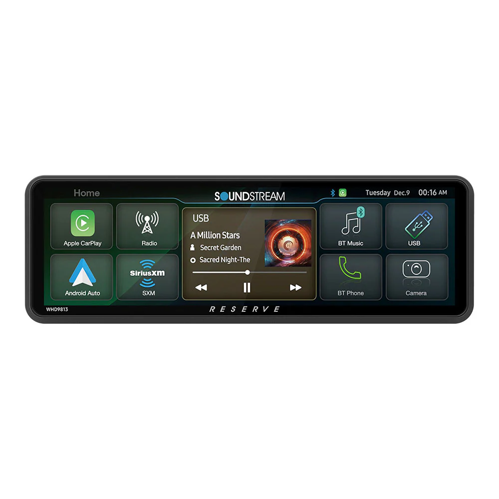 Soundstream Reserve WHD.9813 Plug-N-Play Multimedia Head Unit For 1998–2013 Harley Davidson® Touring Series Motorcycles ( WHD9813 ) - Image 4