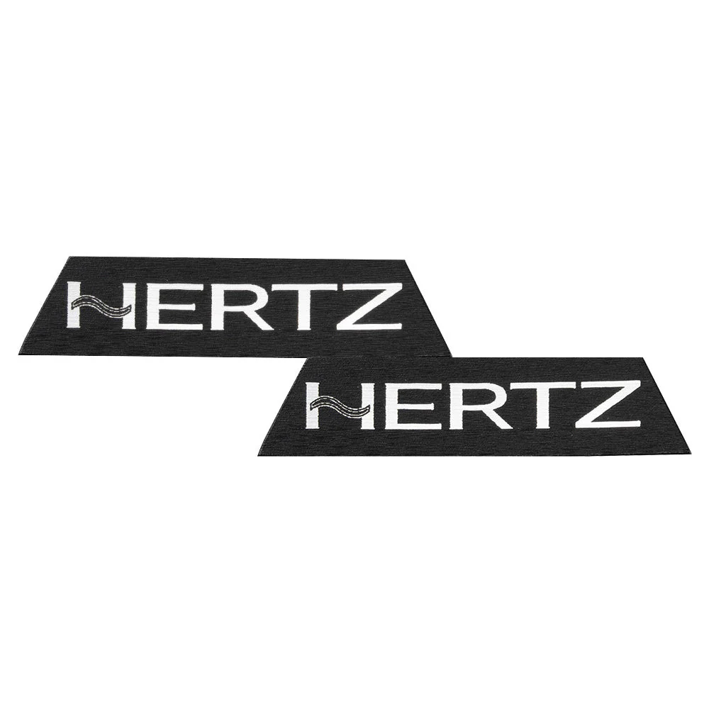 HogBadge Hertz Logos with Silver Text for 2021-2023 Street Glide CVO Factory Front & SaddleBag Lid Grilles - Image 3