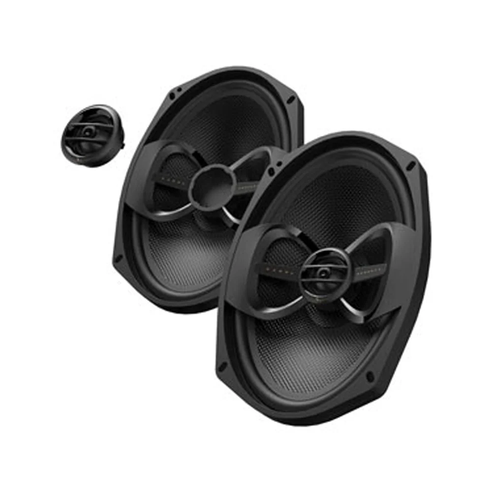 Infinity KAPPAPERFECT900X 6x9" Component Speakers with a Cut Kit for Saddlebag Lids on 2014-2025 Harley Davidson® Motorcycles
