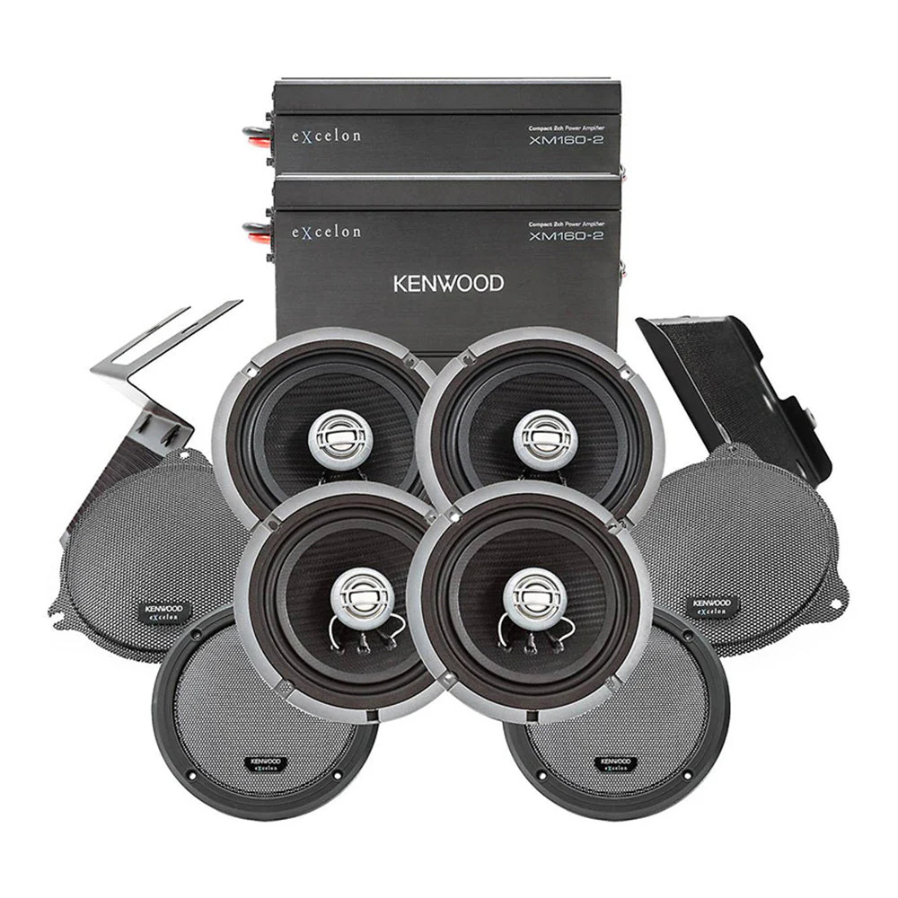 Kenwood Excelon P-HD4UT Upper Fairing & Tour Pak Audio Kit for select 2014-Up Harley Davidson® Motorcycles with Factory Radio