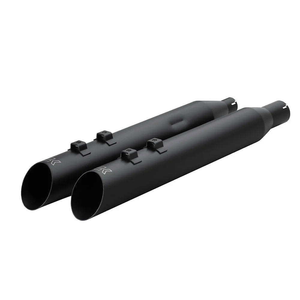 Khrome Werks 1801-1863 4.0" Black HP Plus Slash Up Mufflers with Perforate Baffles for Select 2017-Up M8 Harley Davidson® Motorcycles ( 40FSL-1011-BLK ) - Image 2