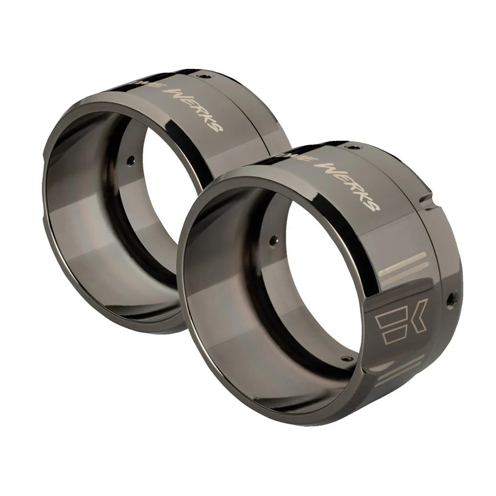 Khrome Werks 1861-1684 / 1861-1683 Klassic 4-1/2” End Cap Tips - Right & Left Hand - Eclipse ( 201758 / 201759 )