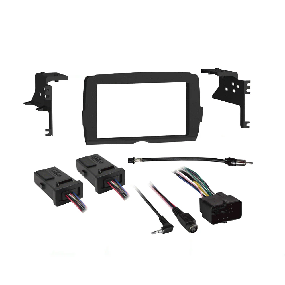 Metra 95-9700WR Double Din Radio Dash Kit With Thumb Controls for Select 2014-2023 Harley Davidson® Motorcycles - Image 3