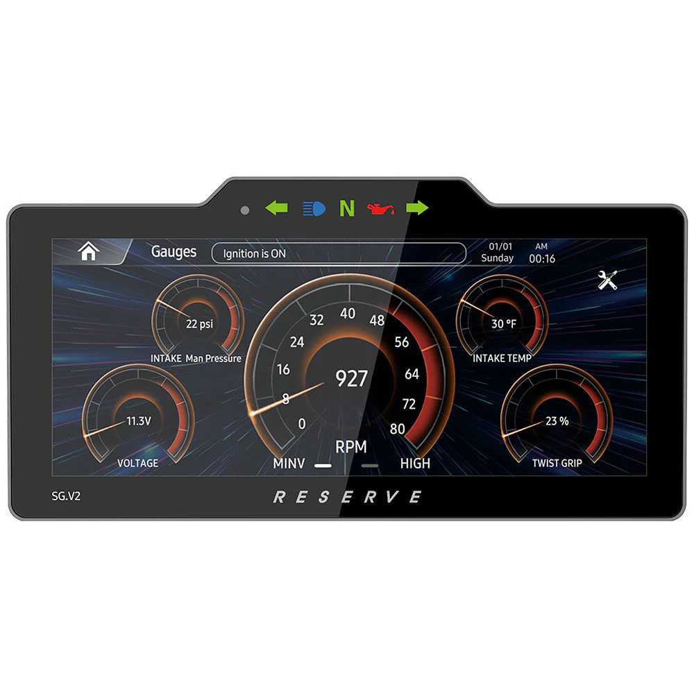 Soundstream Reserve SG.V2 2009-2013 Plug-N-Play Head Unit with Optional RR2 Module that allows Digital Gauges, Pop-Up Warnings, and Advance Thumb Control Functionality for Harley Davidson® Street Glide Motorcycles ( SGV2 ) - Image 6