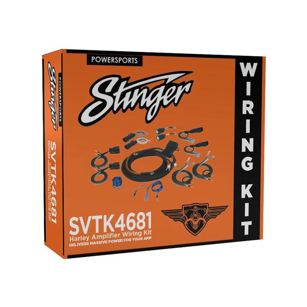 Stinger SVTK4681 2/4 Channel Universal Amplifier Wiring Kit for 1998-2023 Harley Davidson® Motorcycles