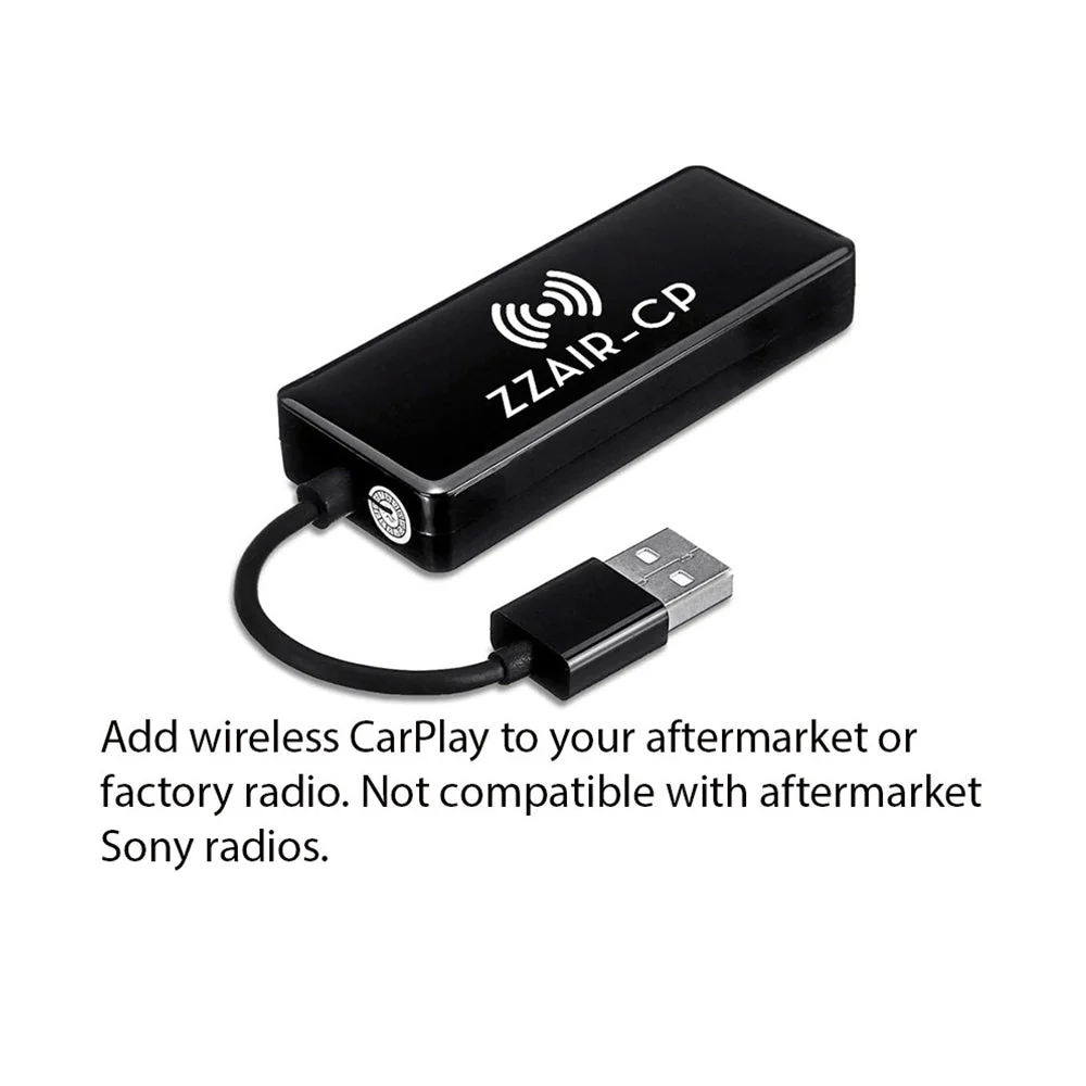 ZZAIR-CP Convert your Wired CarPlay into Wireless CarPlay - Does Not Work With Android ZZAIR
